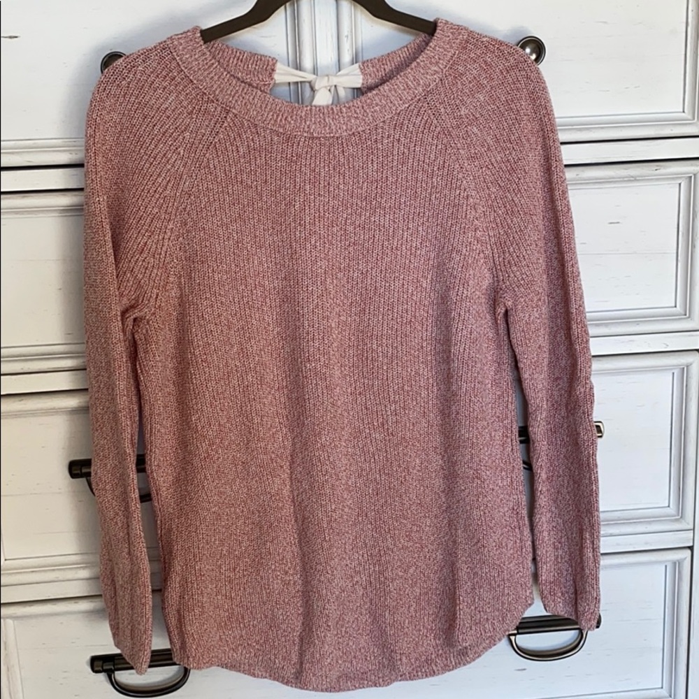 Bow back Crewneck Sweater